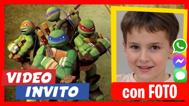 Invito Whatsapp Tartarughe Ninja