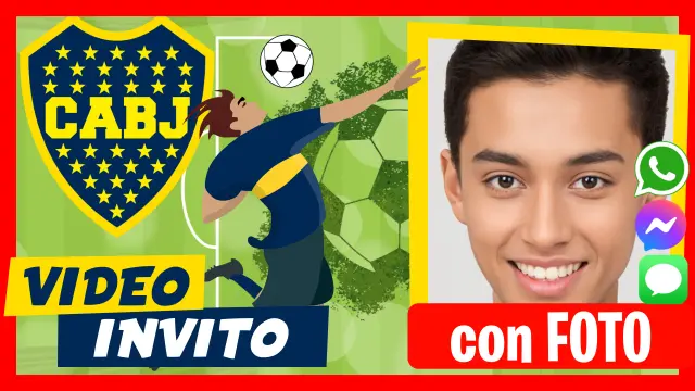 Invito in Video di Boca Juniors Compleanno Calcio