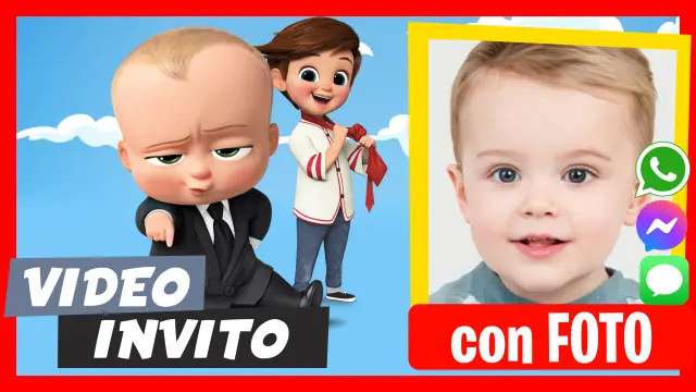 Invito in Video di Baby Boss Compleanno
