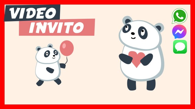 Invito Whatsapp Baby Shower Orso Panda