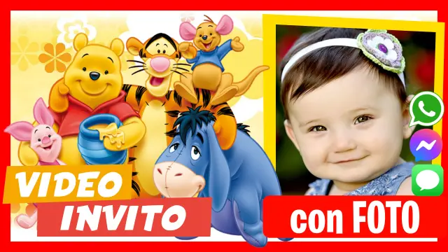 Invito in Video di Winnie the Poo Compleanno