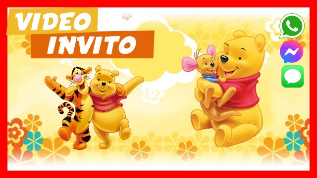 Invito Whatsapp Baby Shower Winnie the Pooh
