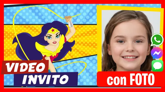 Invito in Video di Wonder Woman