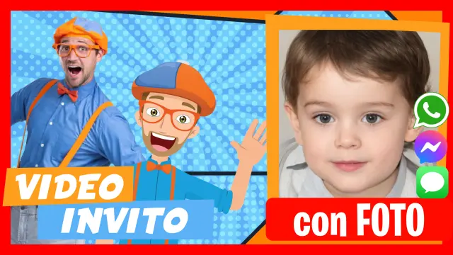 Blippi - Scopri i nostri video inviti personalizzati.