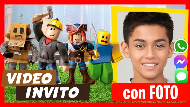 Invito in Video di Roblox Compleanno