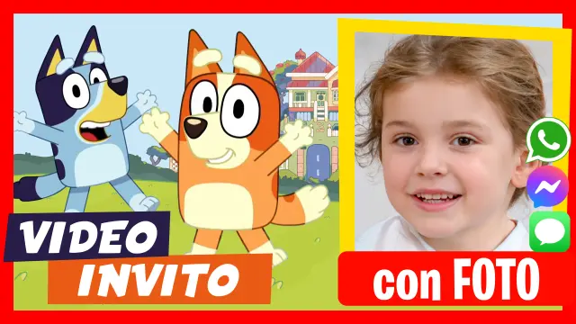 Invito Video Bluey e Bingo Classico