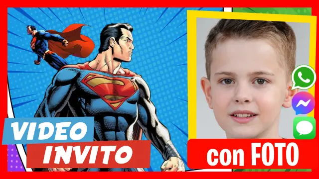 Invito in Video di Superman Compleanno