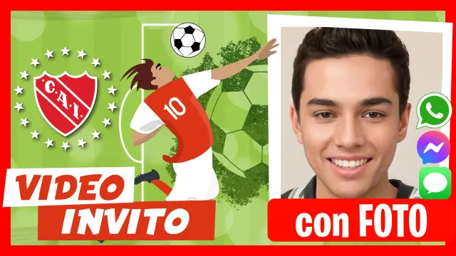 Video Invito Personalizzato di Club Atlético Independiente CAI Compleanno