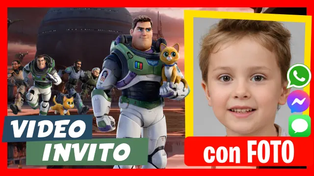 Video Invito Personalizzato di Buzz Lightyear Compleanno per Bambini
