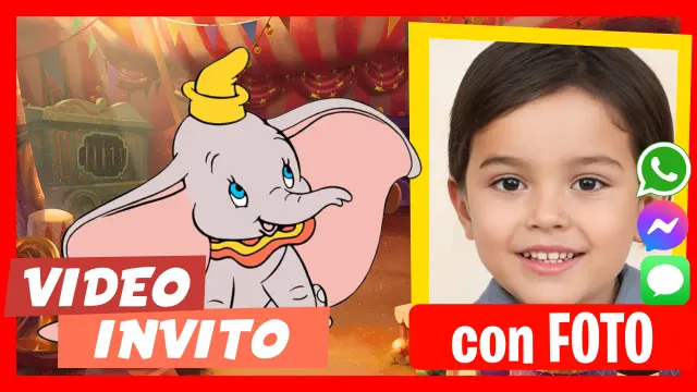 Dumbo - Scopri i nostri video inviti personalizzati.