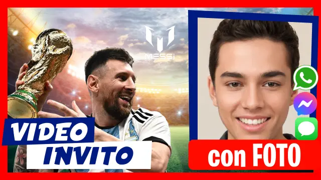 Invito in Video di Messi Compleanno Calcio