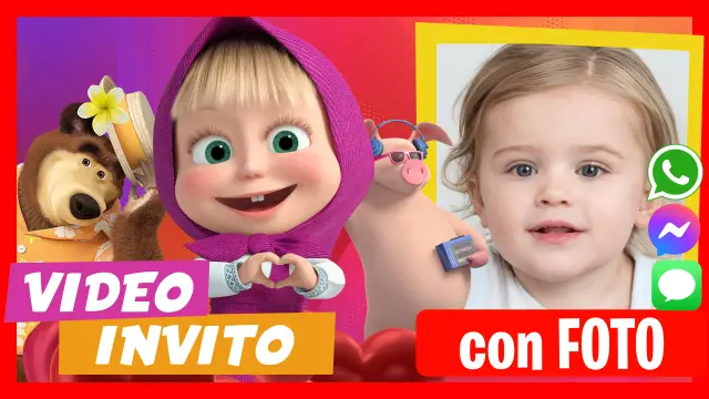 Video Invito Masha e Orso Festa di Compleanno