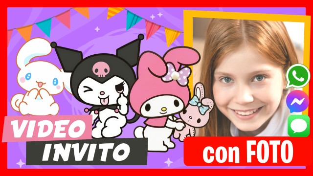 Invito Whatsapp Kuromi Cinnamoroll My Melody