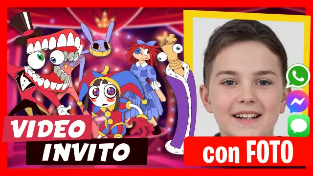 Video Invito Digital Circus Festa di Compleanno