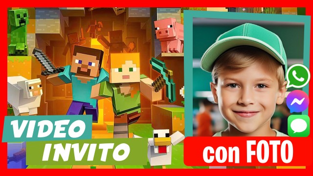 Invito Whatsapp Minecraft Party
