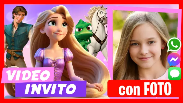 Fare Video Invito Rapunzel