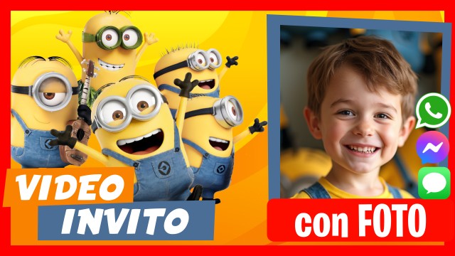 Invito Whatsapp Minions Party
