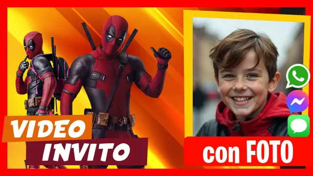 Invito in Video di Deadpool Compleanno