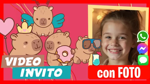Video Invito Capibara Festa di Compleanno