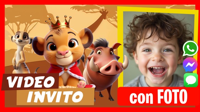 Invito Whatsapp Il Re Leone Baby