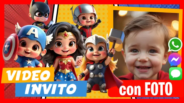 Fare Video Invito Bambini Supereroi Baby