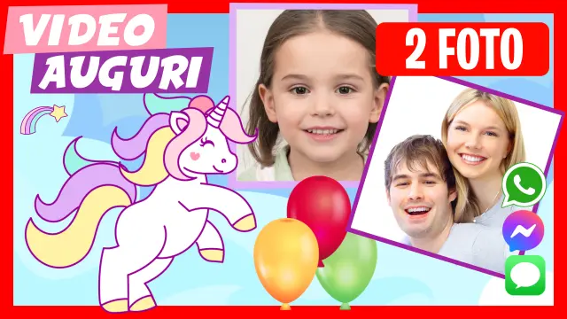 Video Auguri Personalizzato di Compleanno Unicorni
