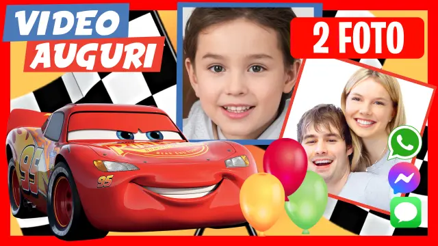 Video di auguri di compleanno di Saetta McQueen per Cars