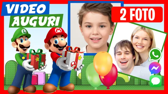 Video Auguri Personalizzato di Compleanno Mario Bros