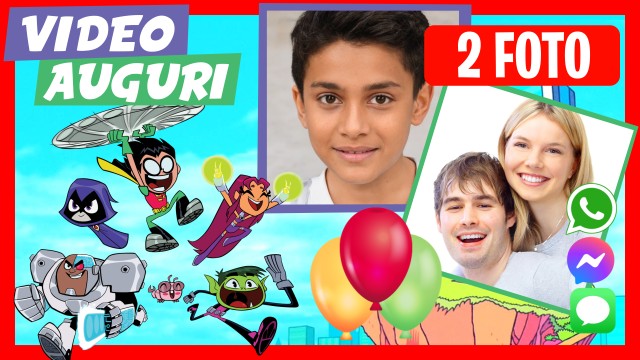 Saluto di Compleanno Whatsapp Teen Titans