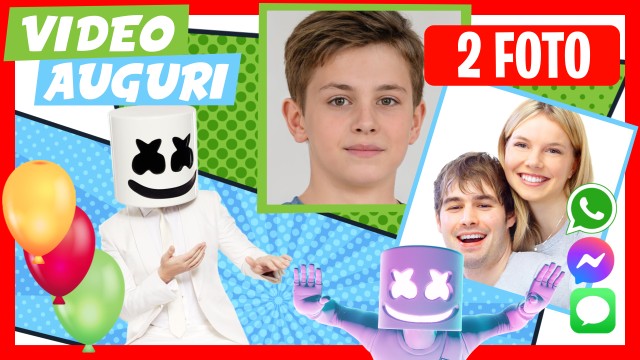 Saluto di Compleanno Whatsapp Marshmello