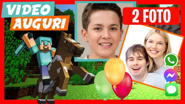 Video Auguri Personalizzato di Compleanno Minecraft