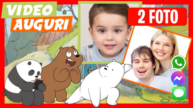 Saluto di Compleanno Whatsapp We Bare Bears