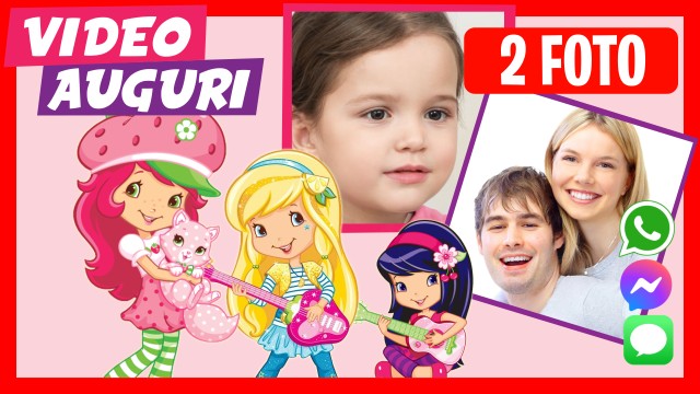 Saluto di Compleanno Whatsapp Fragolina Dolcecuore