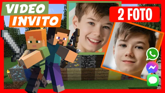 Invito in Video di Minecraft Compleanno
