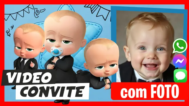 Video Convite O Poderoso Chefinho Festa de Aniversário