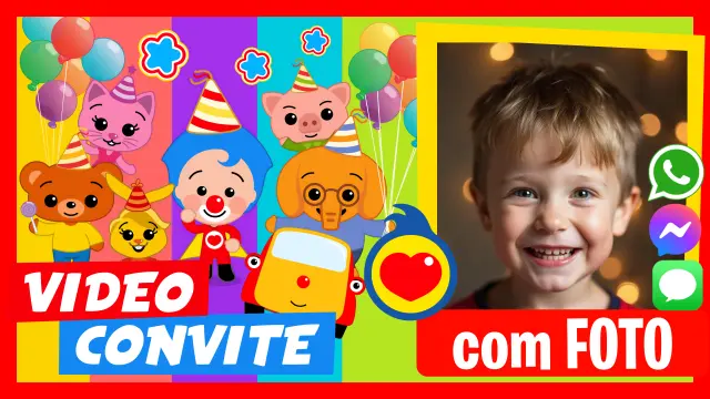 Fazer Vídeo Convite Plim Plim