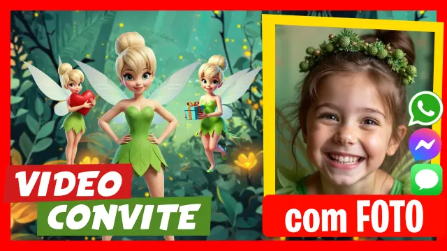 Fazer Vídeo Convite Sininho