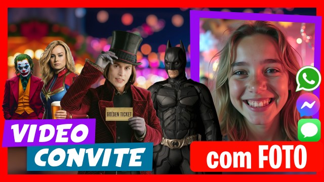 Convite do WhatsApp Festa à Fantasia VIP