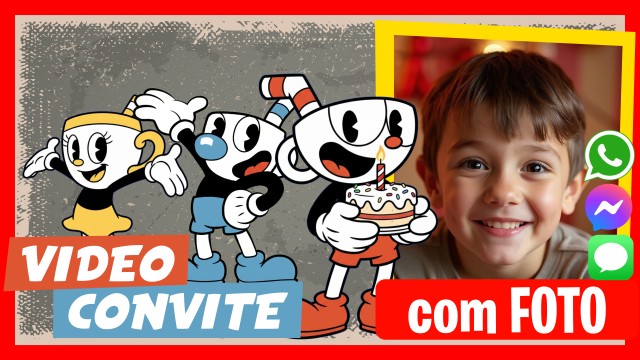 Convite do WhatsApp Cuphead
