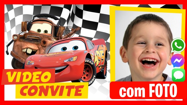 Convite do WhatsApp Carros Aniversário