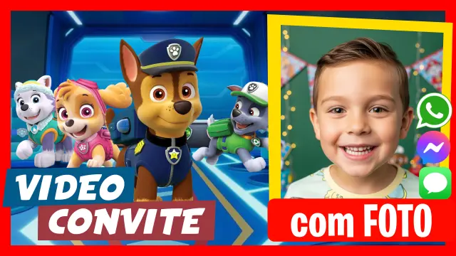 Convite de Aniversário em Vídeo da Patrulha Canina (Não disponível em português)
