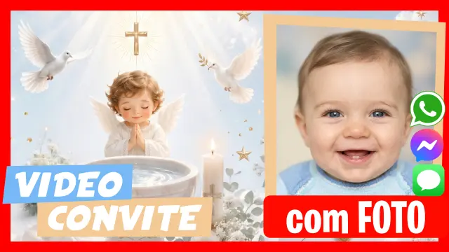 Fazer Vídeo Convite Batismo