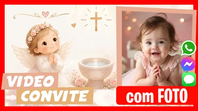 Convite em Vídeo de Baptism