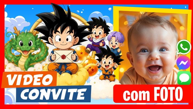 Convite do WhatsApp Dragon Ball Baby
