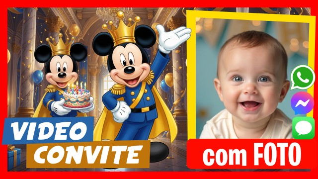 Convite do WhatsApp Mickey Rei