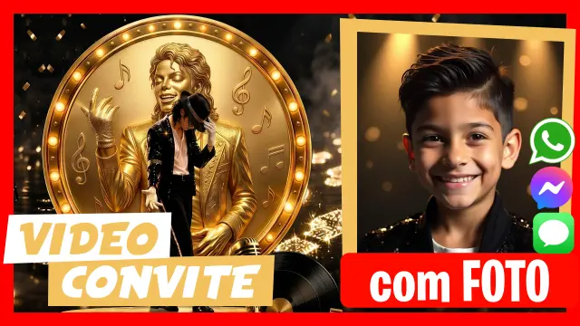 Fazer Vídeo Convite Michael Jackson