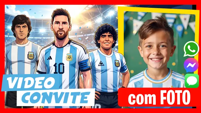 Fazer Vídeo Convite Futebol