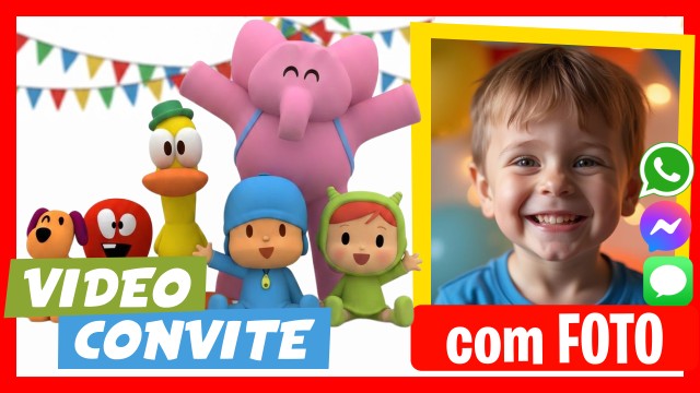 Convite do WhatsApp Festa do Pocoyo