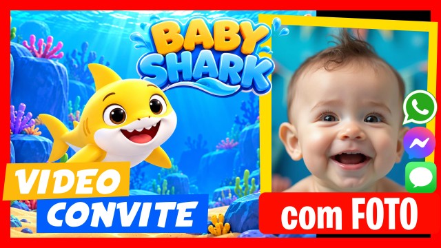 Convite do WhatsApp Baby Shark Speaks