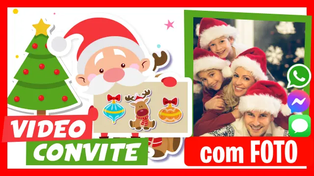 Convite de Natal em Vídeo Personalizado